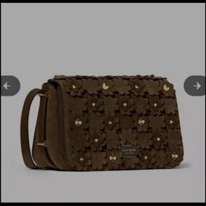 Kate Spade NWT Liv Floral Embellished Suade Crossbody